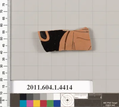 Terracotta fragment of a kylix (drinking cup)