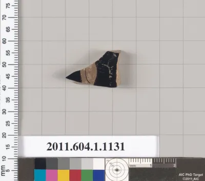 Terracotta fragment of a kylix (drinking cup)