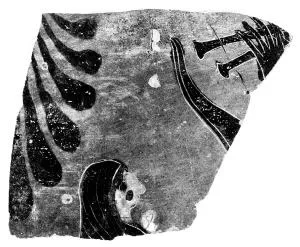 AMPHORA (?), FRAGMENT (ETRUSCAN, BLACK-FIGURE)