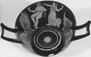 CUP, STEMLESS (ATHENIAN, RED-FIGURE)