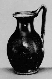 JUG (ATHENIAN, BLACK GLAZE)
