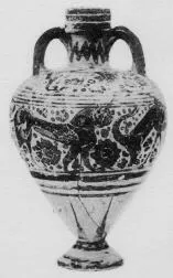 AMPHORISKOS (CORINTHIAN, BLACK-FIGURE)