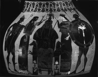 AMPHORA, BELLY, TYPE B (ATHENIAN, BLACK-FIGURE)