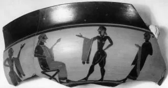 CUP, SIANA, FRAGMENT (ATHENIAN, BLACK-FIGURE)