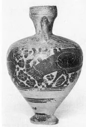 AMPHORISKOS (CORINTHIAN, BLACK-FIGURE)