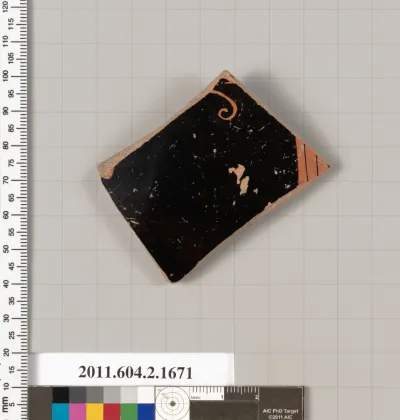 Terracotta fragment of a skyphos (deep drinking cup)