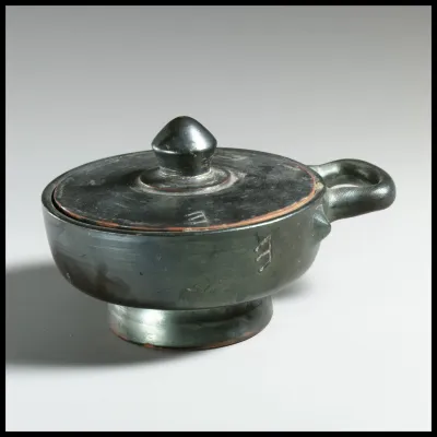 Terracotta pyxis (box)