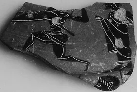 HYDRIA, FRAGMENT (ATHENIAN, BLACK-FIGURE)