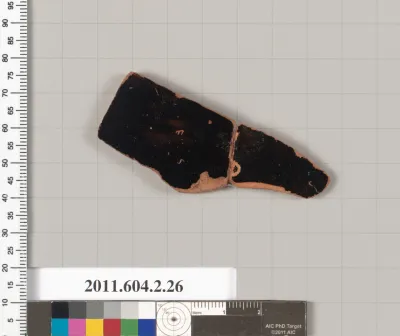 Terracotta fragment of a psykter (vase for cooling wine)