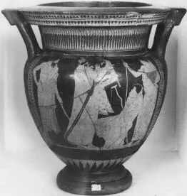 KRATER, COLUMN (ATHENIAN, RED-FIGURE)
