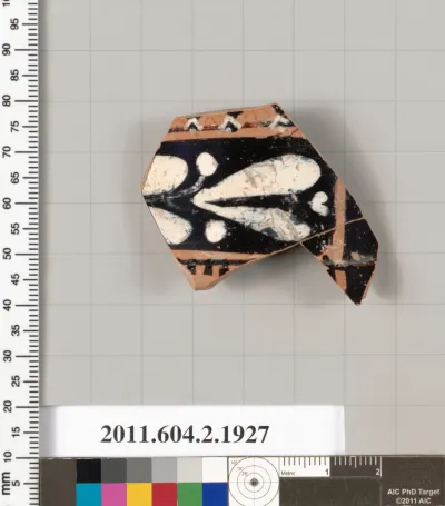 Terracotta fragment of a skyphos (deep drinking cup)