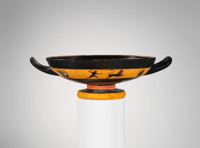 Terracotta kylix (drinking cup)