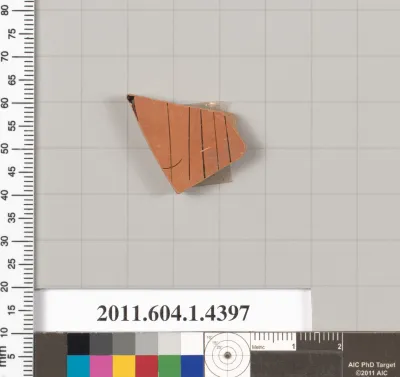 Terracotta fragment of a kylix (drinking cup)