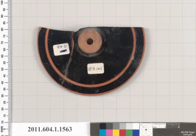 Terracotta fragment of a kylix (drinking cup)