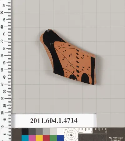 Terracotta fragment of a kylix (drinking cup)