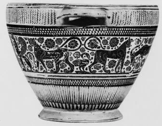 SKYPHOS (CORINTHIAN, BLACK-FIGURE)
