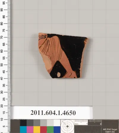 Terracotta fragment of a kylix (drinking cup)