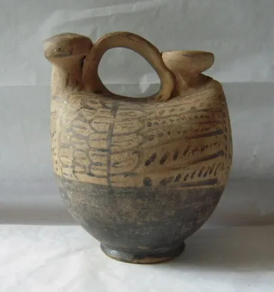 vase plastique ; askos