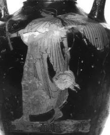 AMPHORA, PANATHENAIC SHAPE (ATHENIAN, RED-FIGURE)