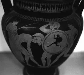 KRATER, COLUMN (ATHENIAN, RED-FIGURE)