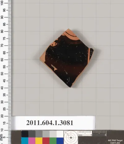 Terracotta fragment of a kylix (drinking cup)