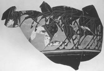AMPHORA, BELLY, FRAGMENT (ATHENIAN, BLACK-FIGURE)