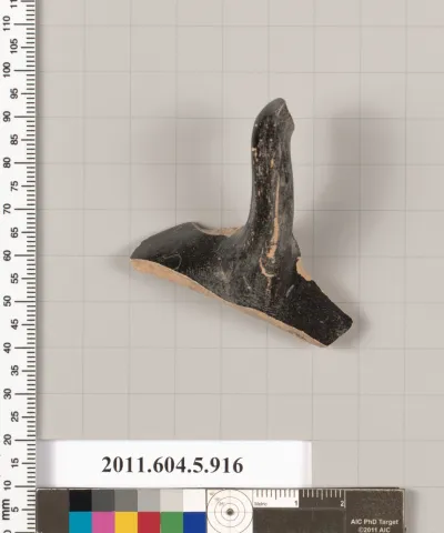 Terracotta fragment of a kylix (drinking cup)