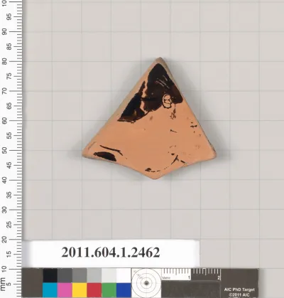 Terracotta fragment of a kylix (drinking cup)