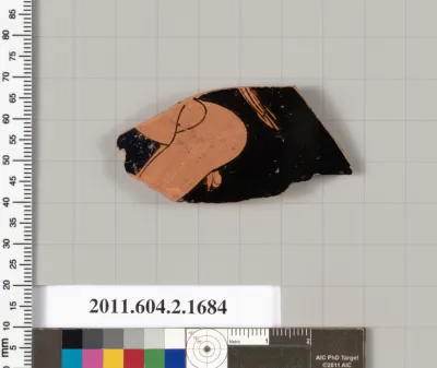 Terracotta fragment of a skyphos (deep drinking cup)