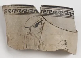 LEKYTHOS, FRAGMENT (ATHENIAN, RED-FIGURE)