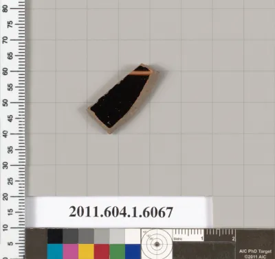 Terracotta fragment of a kylix (drinking cup)