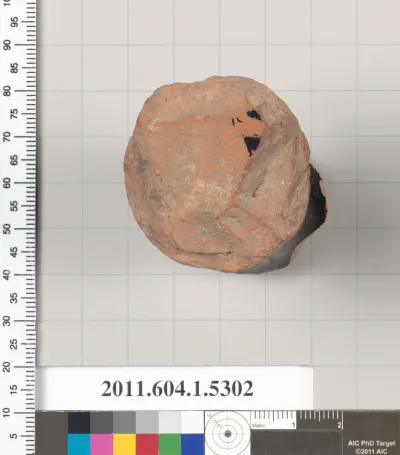 Terracotta fragment of a kylix (drinking cup)