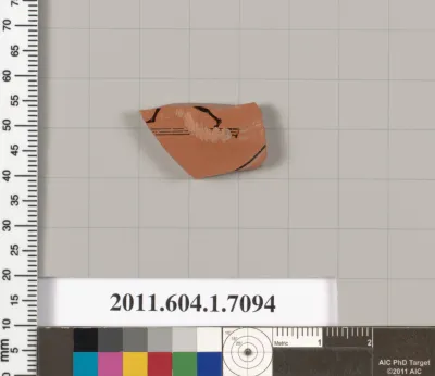 Terracotta fragment of a kylix (drinking cup)