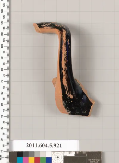 Terracotta fragment of a kylix (drinking cup)