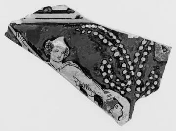 KRATER, CALYX, FRAGMENT (SOUTH ITALIAN, APULIAN, RED-FIGURE)