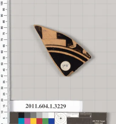 Terracotta fragment of a kylix (drinking cup)