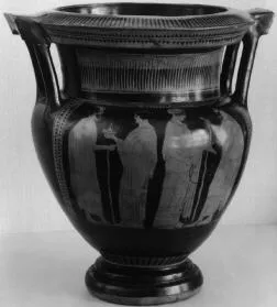 KRATER, COLUMN (ATHENIAN, RED-FIGURE)