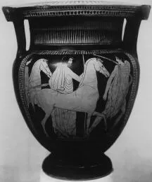 KRATER, COLUMN (ATHENIAN, RED-FIGURE)