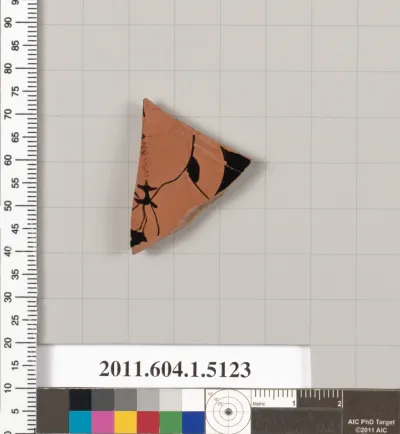 Terracotta fragment of a kylix (drinking cup)