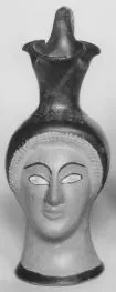 FIGURE VASE, OINOCHOE (ATHENIAN, RED-FIGURE)