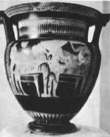 KRATER, COLUMN (ATHENIAN, RED-FIGURE)