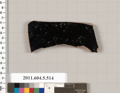 Terracotta fragment of a kylix (drinking cup)