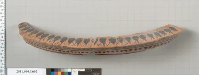 Terracotta fragment of a column-krater (bowl for mixing wine and water)