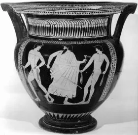 KRATER, COLUMN (ATHENIAN, RED-FIGURE)