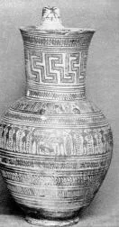 PITCHER (ATHENIAN GEOMETRIC, SILHOUETTE)