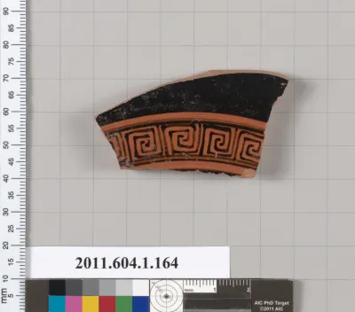 Terracotta fragment of a kylix (drinking cup)