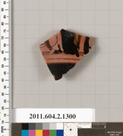 Terracotta fragment of a skyphos (deep drinking cup)