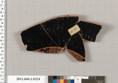 Terracotta fragment of a kylix (drinking cup)