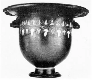 KRATER, BELL (SOUTH ITALIAN, GNATHIAN, ADDED COLOUR)