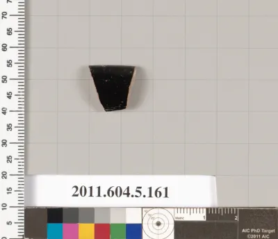 Terracotta rim fragment of a kylix (drinking cup)?